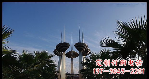 威海广场不锈钢避雷针抽象雕塑11