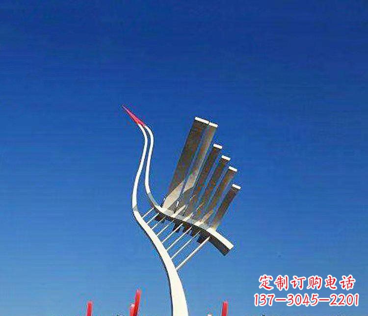 威海丹顶鹤景观雕塑,完美定制