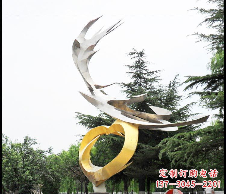 威海典雅凤凰抽象雕塑