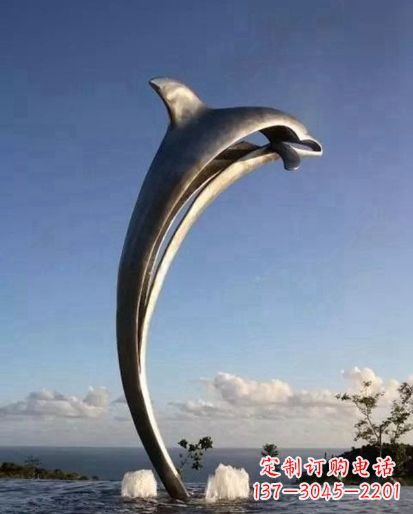 威海精致雕刻,细腻传递—中领雕塑海豚雕塑