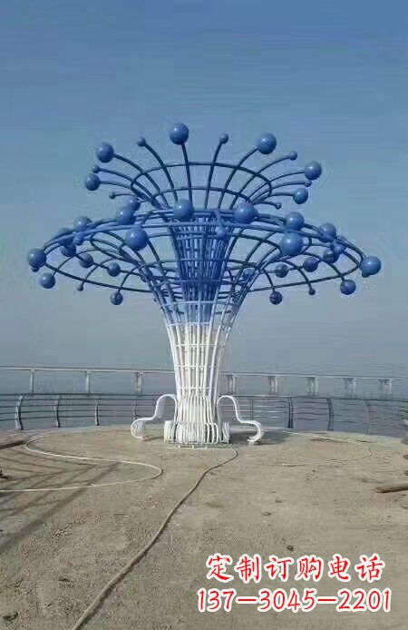 威海广场不锈钢抽象鲸鱼喷水雕塑