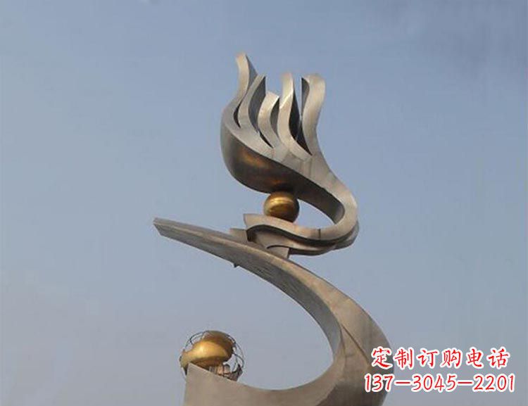 威海雅致艺术:不锈钢凤凰雕塑