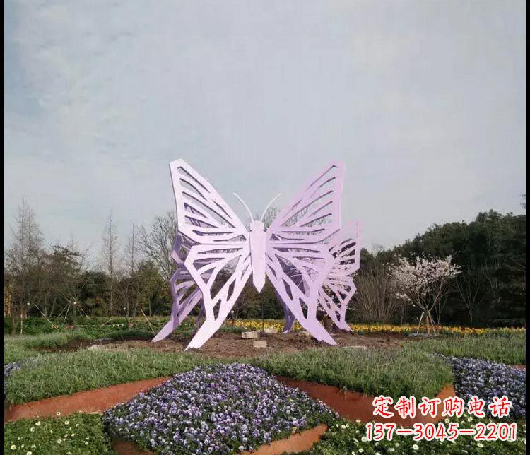 威海中领雕塑厂家精美不锈钢蝴蝶雕塑