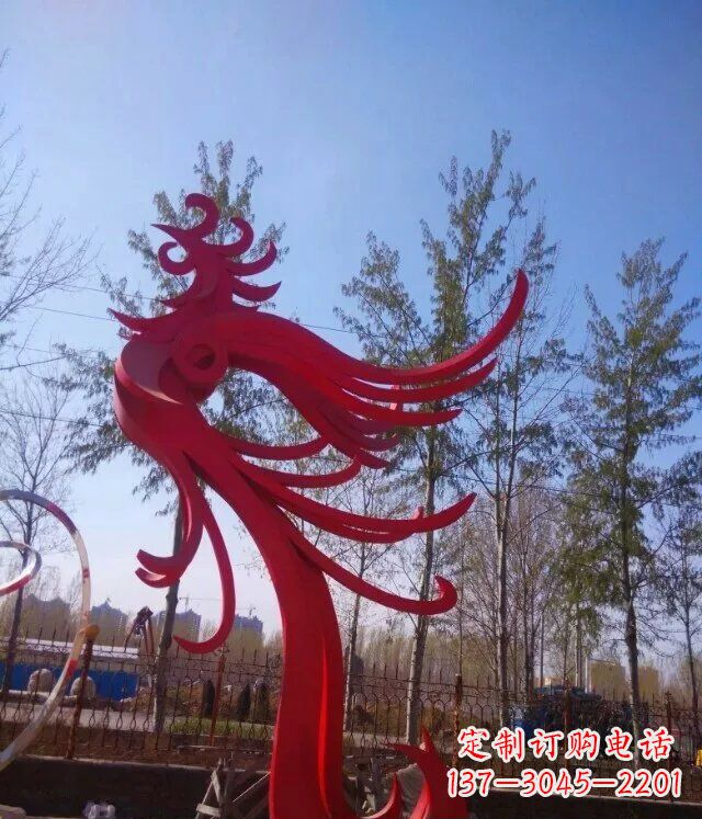 威海中领雕塑凤凰大型抽象雕塑