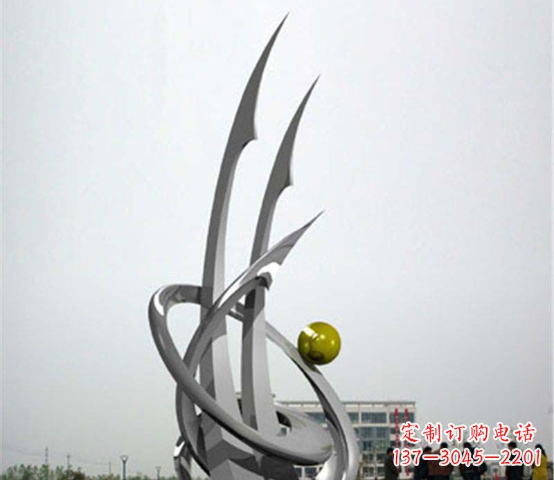 威海不锈钢帆船抽象雕塑