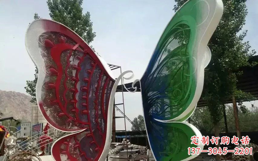威海精美不锈钢蝴蝶雕塑