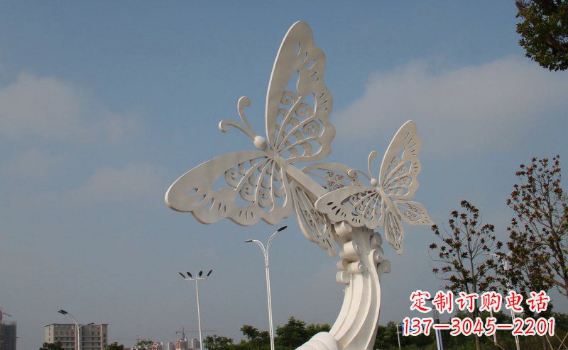 威海完美的蝴蝶不锈钢雕塑