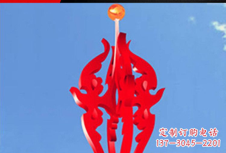 威海中领雕塑:唯美飘拂的不锈钢火苗雕塑