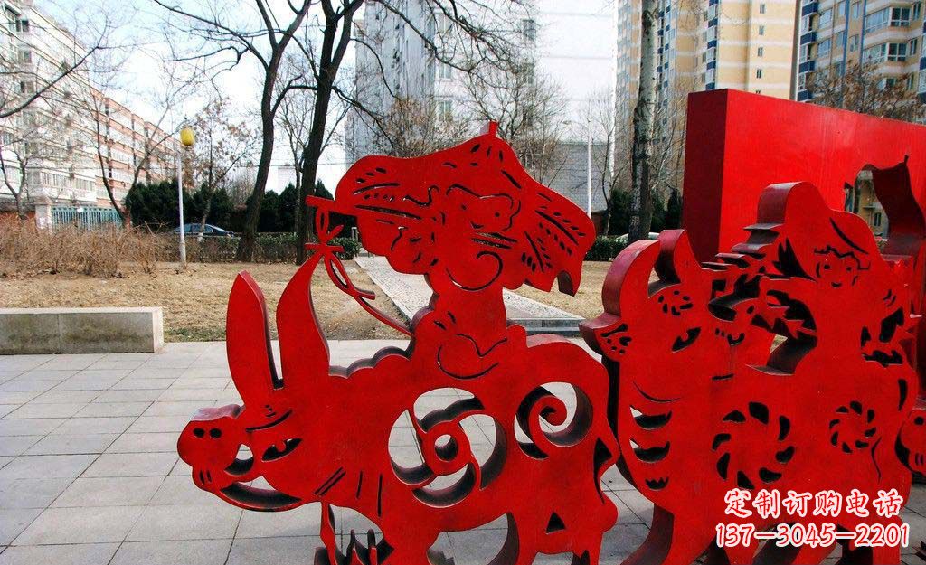 威海超乎想象的精致牧童雕塑