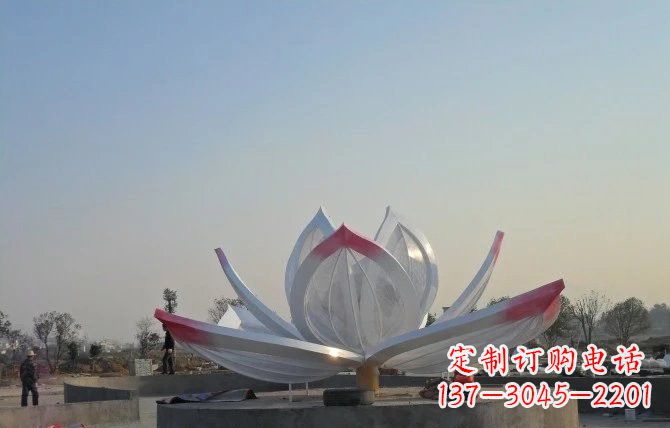 威海华丽的不锈钢莲花雕塑