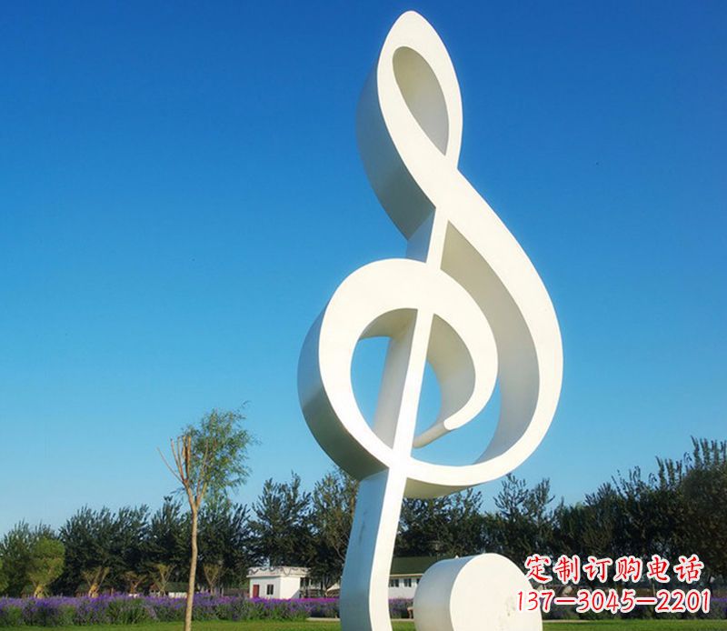 威海不锈钢音符雕塑,把音乐之美立起来