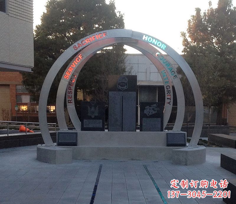 威海创意无限的不锈钢圆环雕塑
