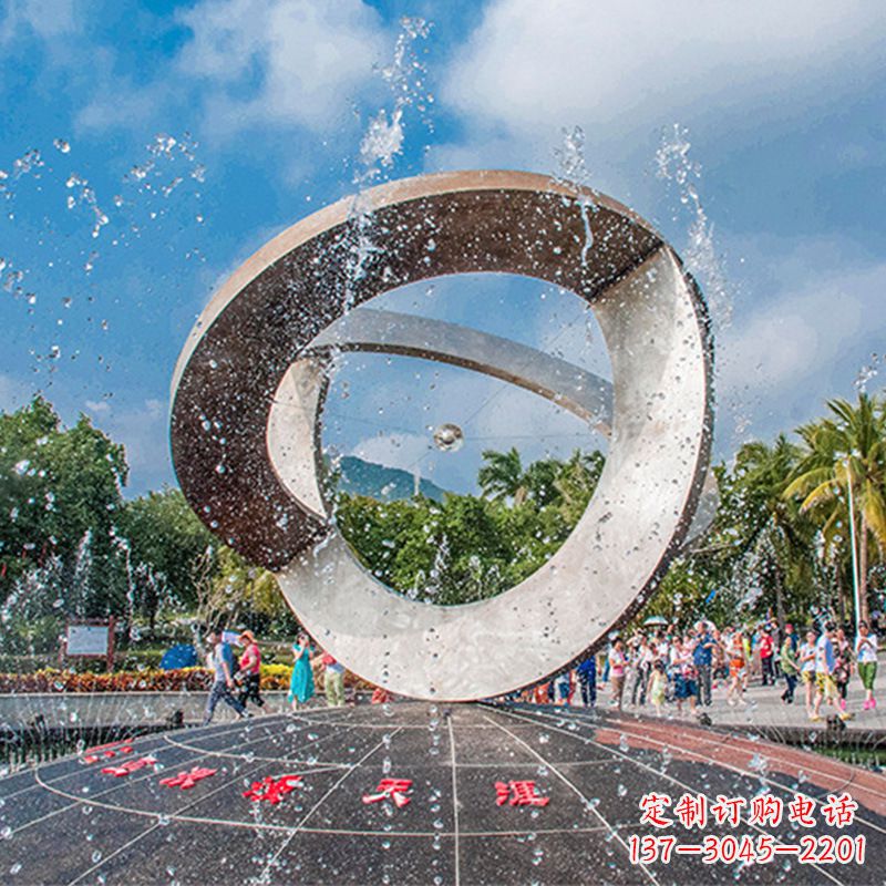 威海趣味非凡,体现尊贵,不锈钢喷泉雕塑