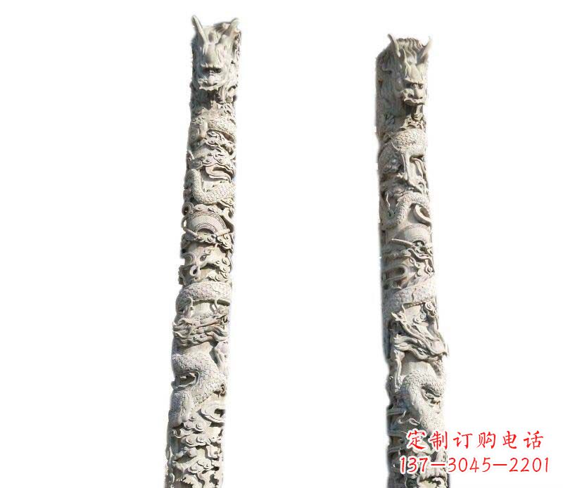 威海欣赏传统工艺,邀请专业大理石龙柱雕塑