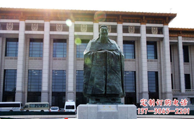 威海传承中国传统文化的孔子雕塑