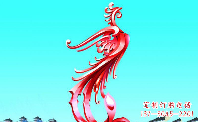 威海精美的凤凰不锈钢塑料雕塑