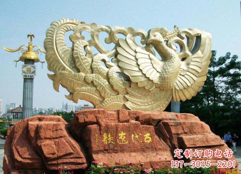 威海中领雕塑凤凰雕塑,精美绝伦