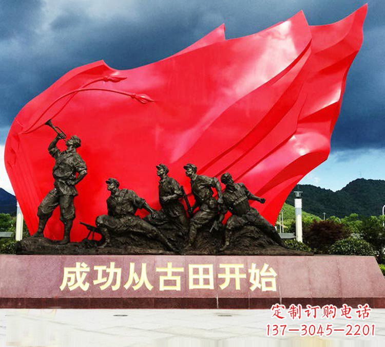 威海专业打造精美战士铜雕