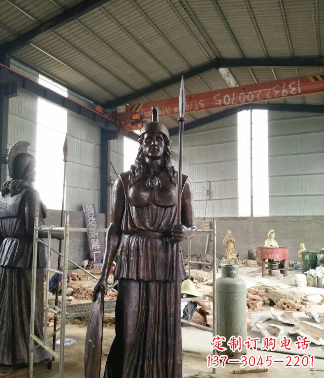 威海广场古罗马人物铜雕