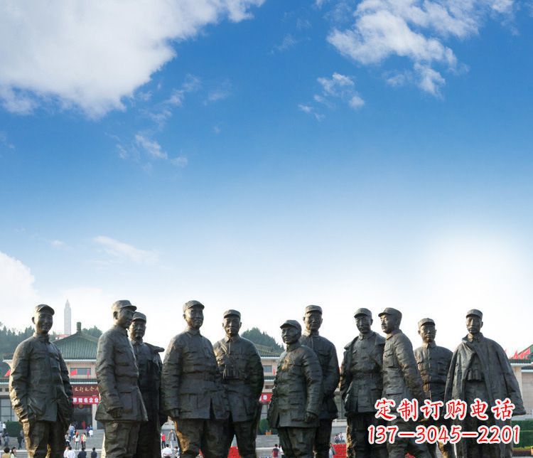 威海传承红军英雄,让时光永流传的红军人物石雕