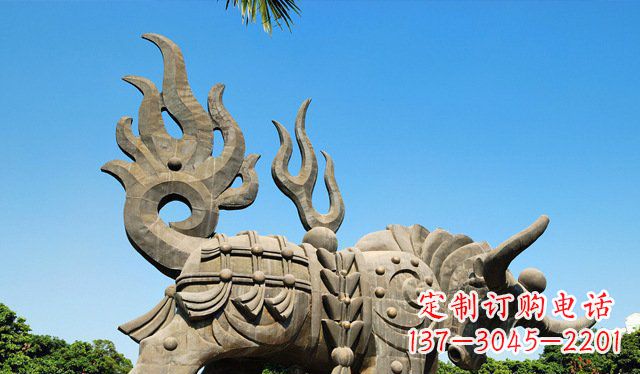 威海铜牛雕塑,精致美观的热带雕塑
