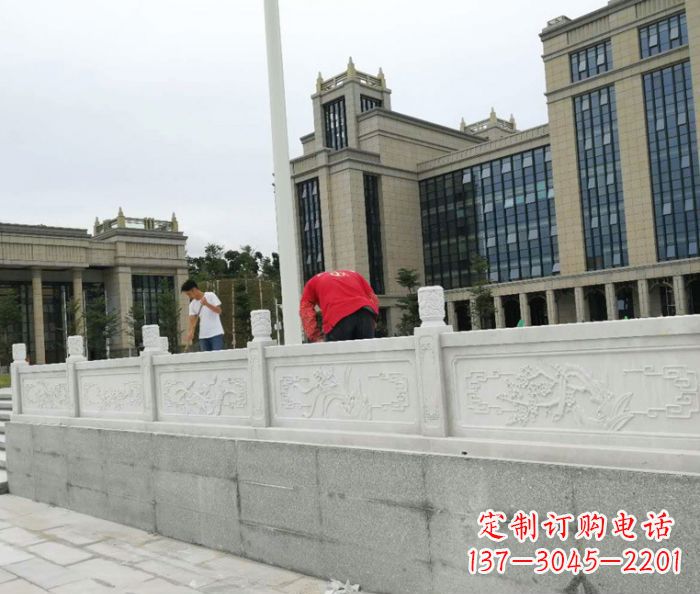 威海精美大理石栏板雕塑