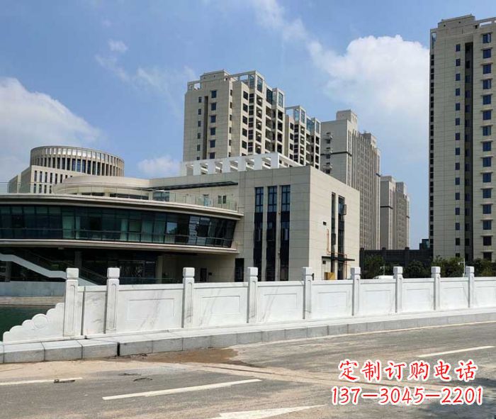 威海享受精美的广场景观大理石栏板雕塑