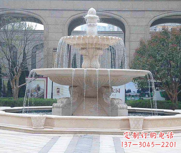 威海为广场添彩的喷泉大型石雕