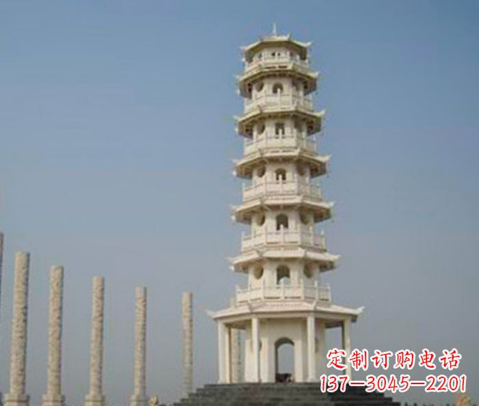 威海多层宝塔石雕:极致精美的雕塑艺术