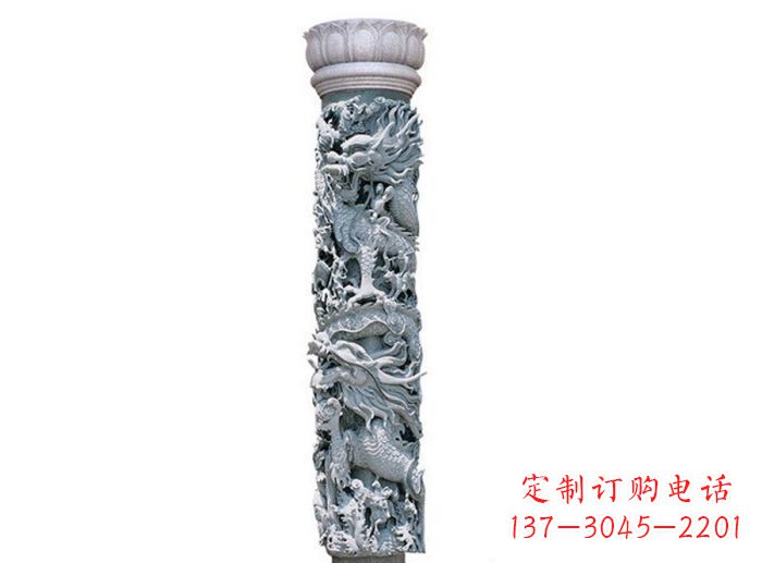 威海中国风龙柱石雕：传承传统文化