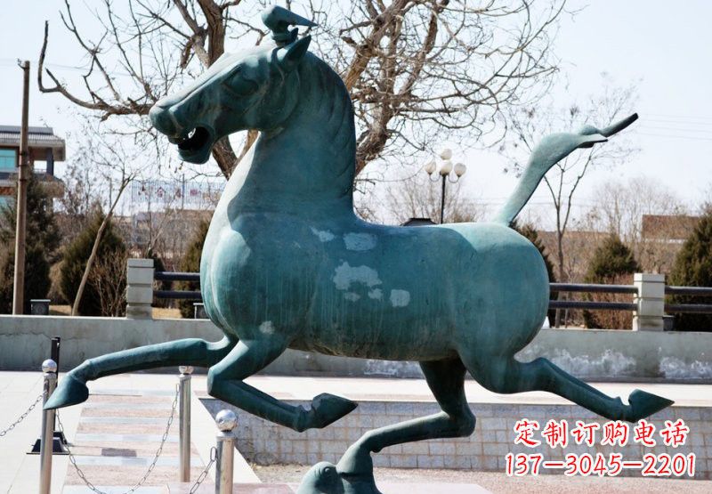 威海艺术品马踏飞燕铜雕塑