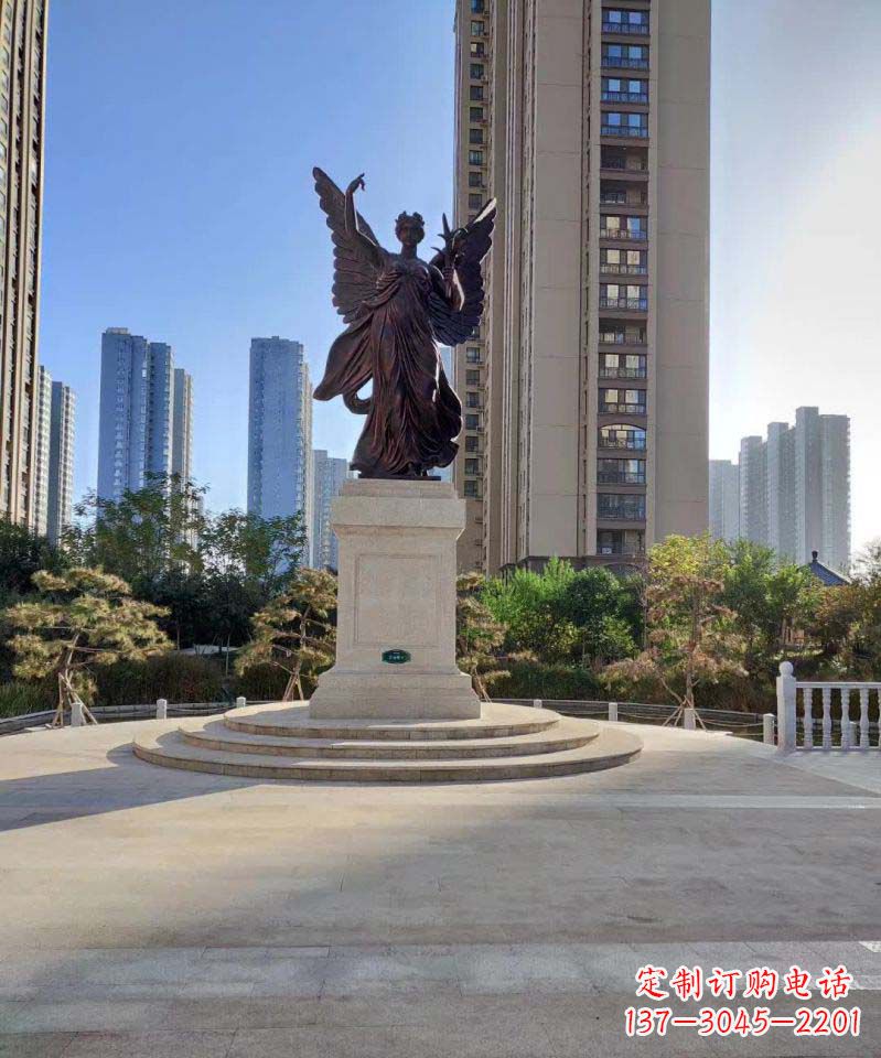 威海中领雕塑:精致的女神铜雕