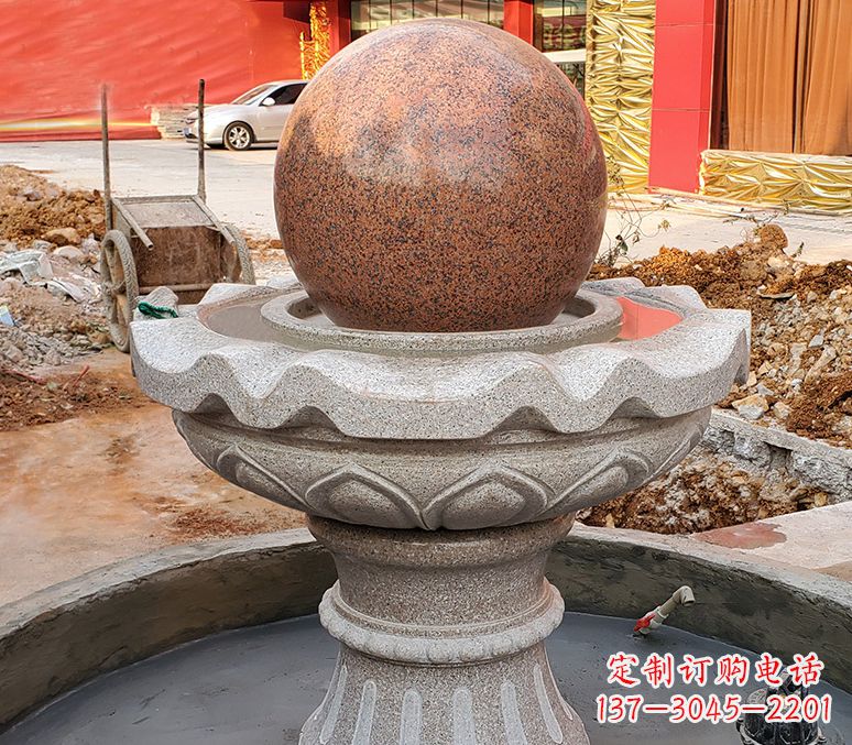 威海精美喷泉石雕塑,点缀室外美感
