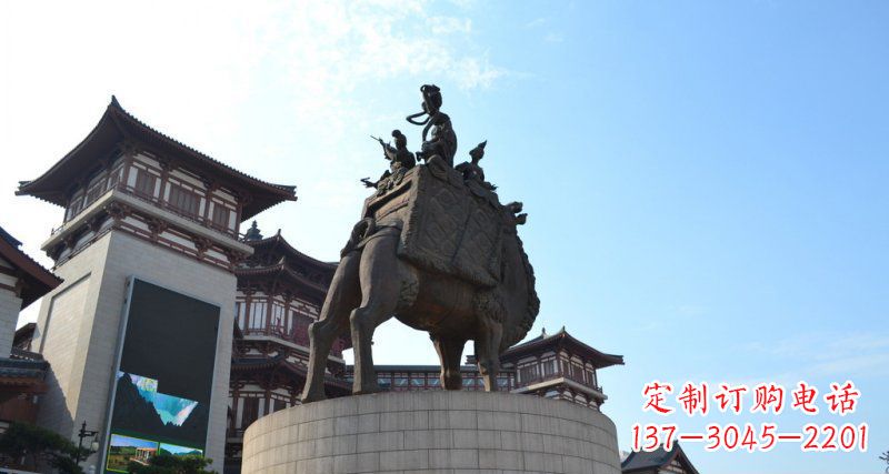 威海古典经典,丝绸柔情骆驼雕塑