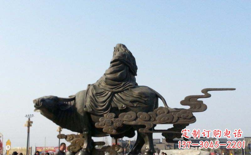 威海精美雕塑-老子景观铜雕