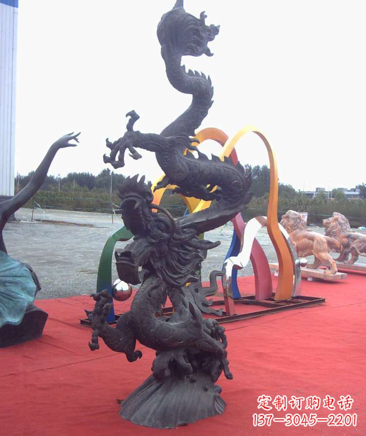 威海精美铜雕龙,汇聚古典气息