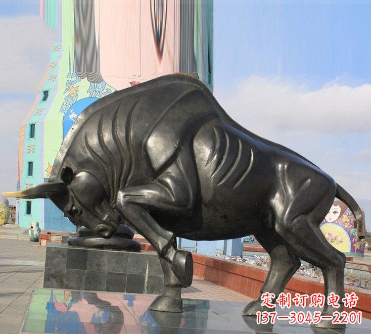 威海十二生肖牛铜雕,传承千年传统