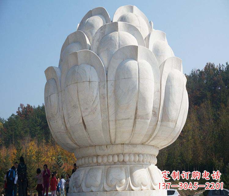 威海荷花雕塑,引领广场石雕时尚