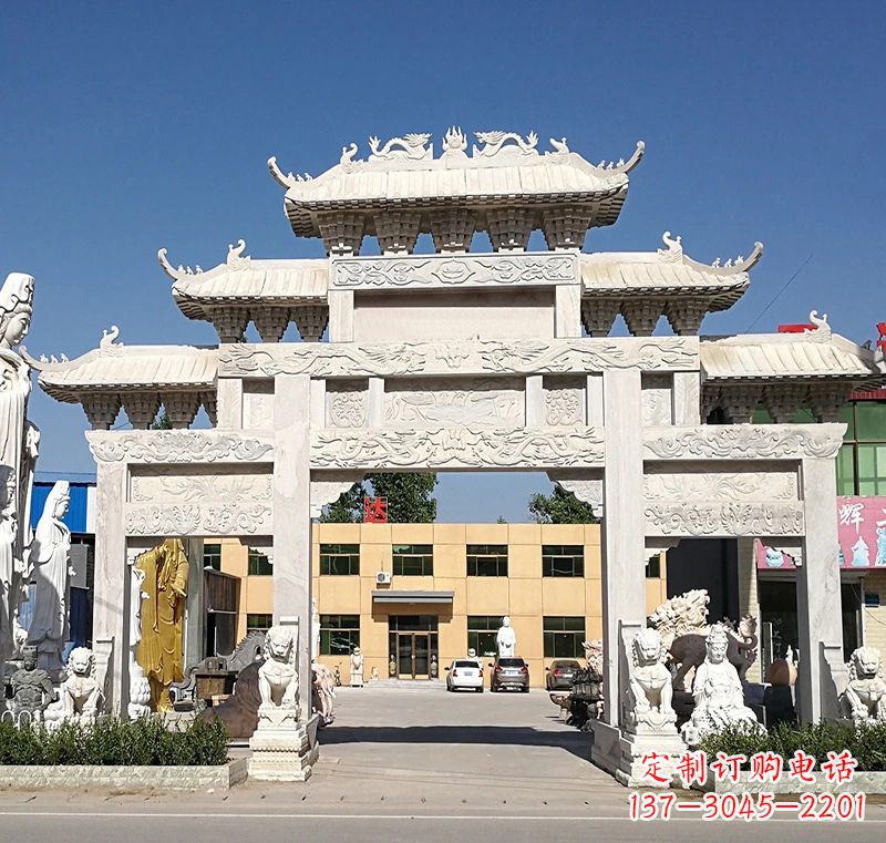 威海广场石雕牌坊:品质卓越的牌坊雕塑