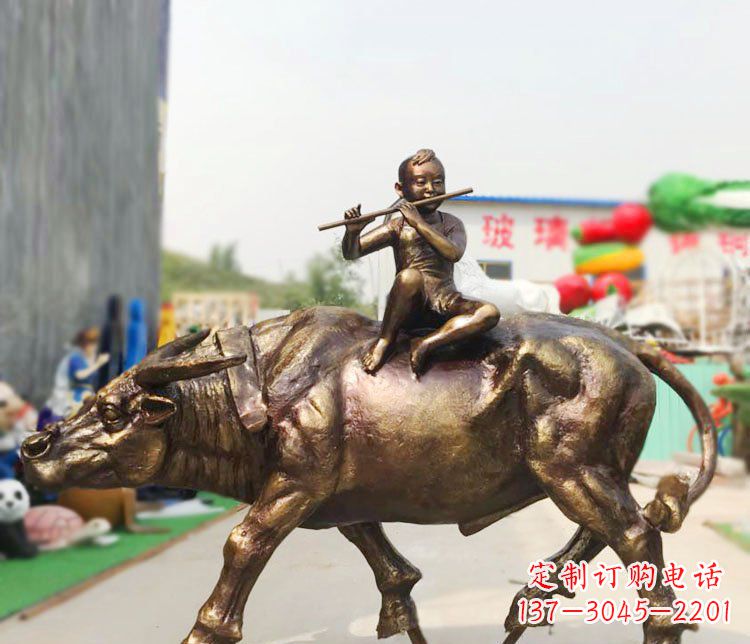 威海牧童铜雕:唤醒温暖的旅程