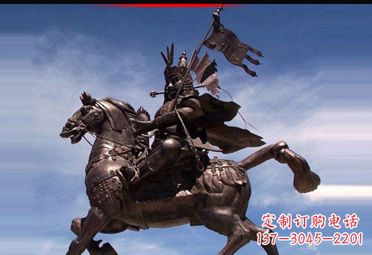 威海风靡全国的将军人物铜雕塑