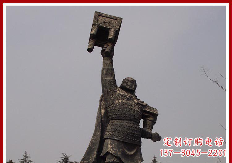 威海铜雕威武将军雕塑,雕刻极致端庄风采