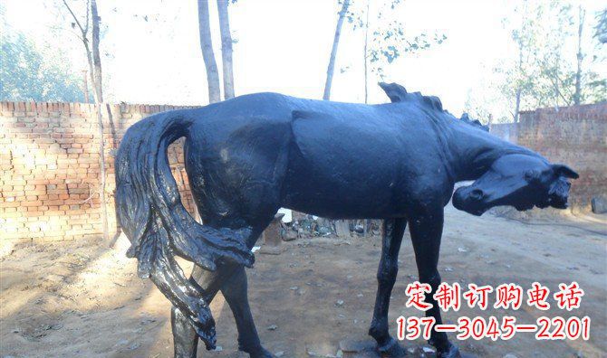 威海广场铜马动物铜雕