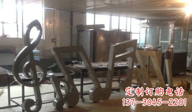 威海广场音符不锈钢雕塑