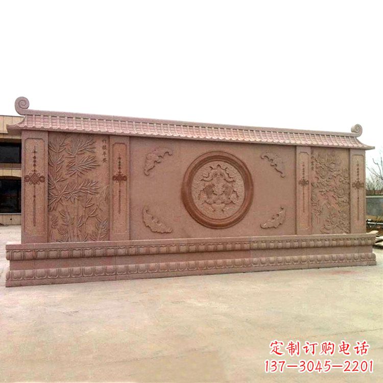 威海广场影壁石雕