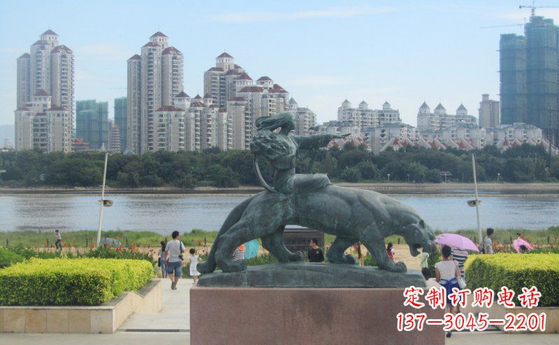 威海中领雕塑:大型铜雕狮子,令您的景观更加出彩!