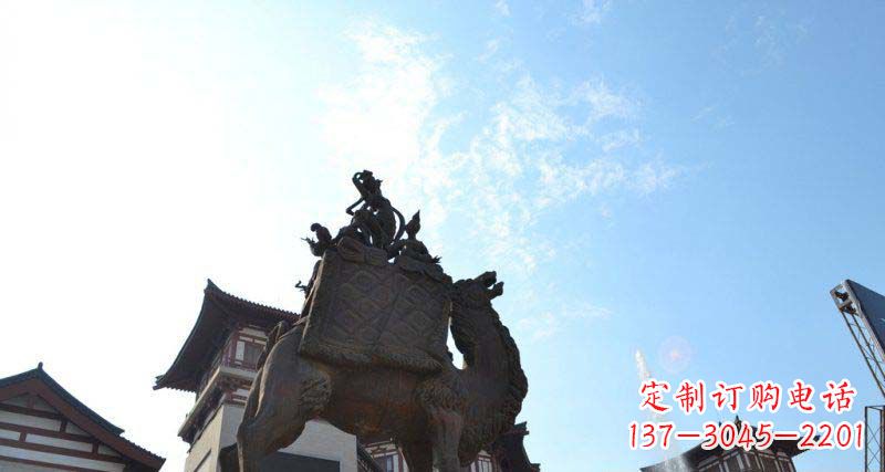 威海山高水长的传说——大型骆驼景观铜雕
