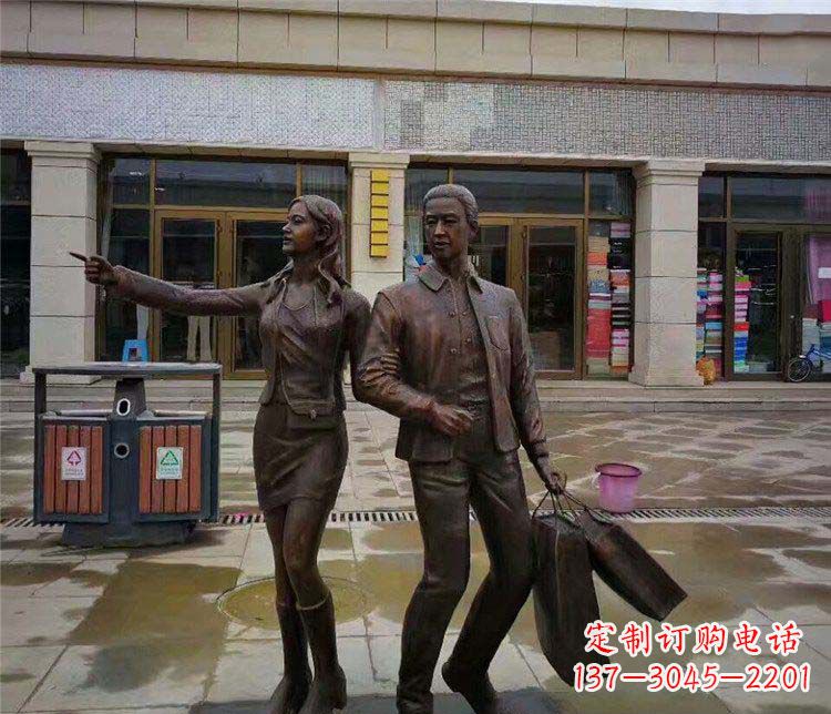 威海唯爱永恒:情侣雕塑