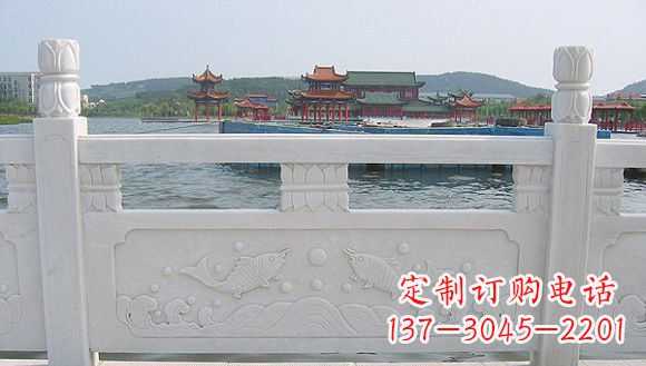 威海海边汉白玉栏板石雕