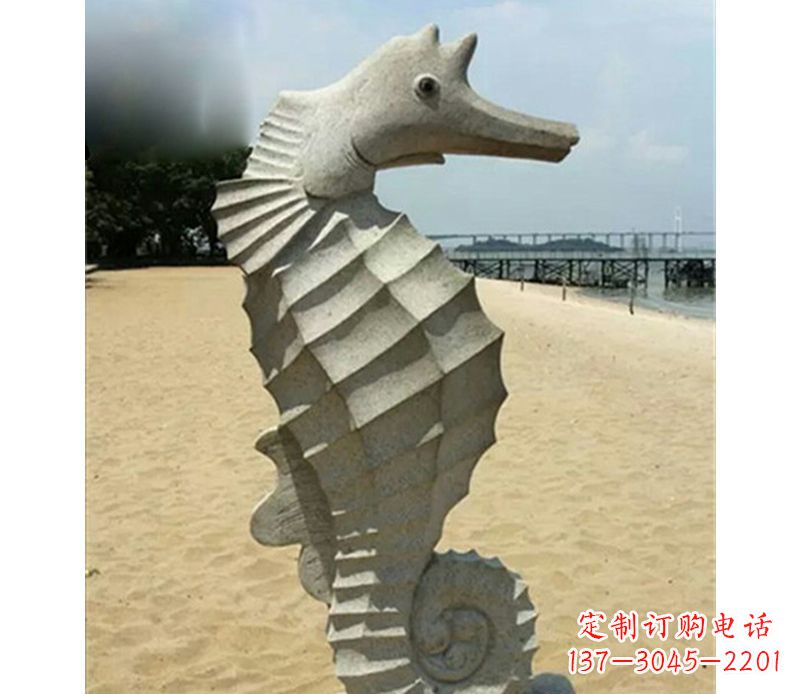 威海海马雕塑,海边景观装饰精美雕刻